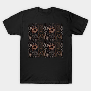 Abstract Women Line Drawing T-Shirt